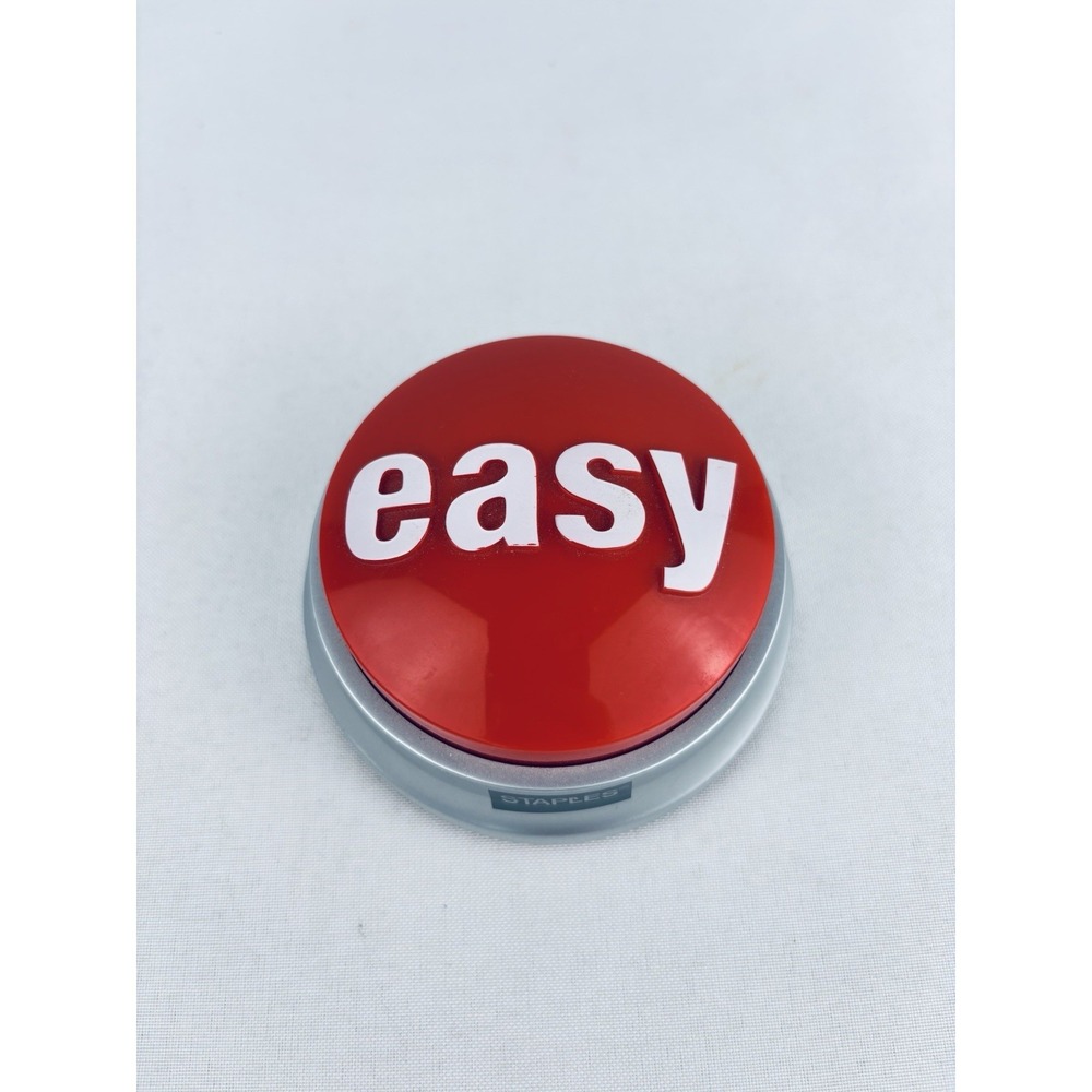 Staples "That was Easy" Red Button, tested & Works